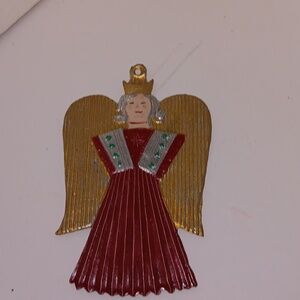 Vintage metal angel from Poland in excellent condition